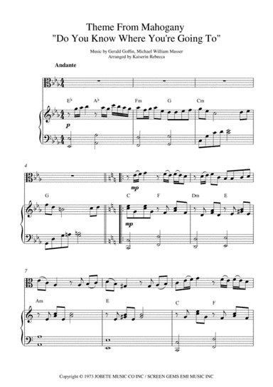 Do You Know Where You're Going To? (arr. Kaiserin Rebecca)