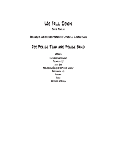 We Fall Down (arr. Lyndell Leatherman)