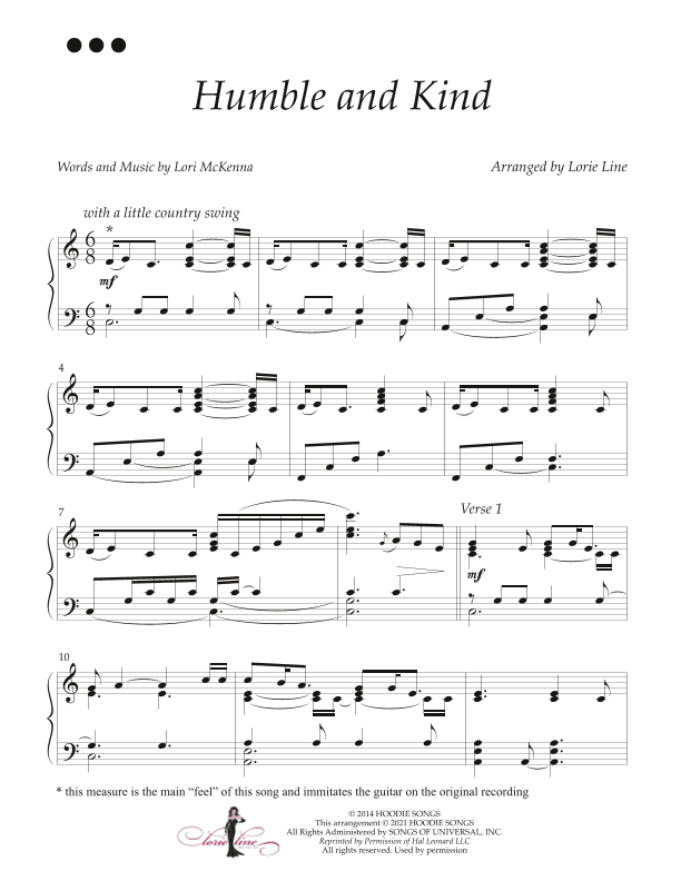 Humble And Kind (arr. Lorie Line)