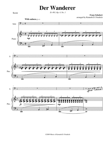 Der Wanderer (arr. Kenneth D. Friedrich)
