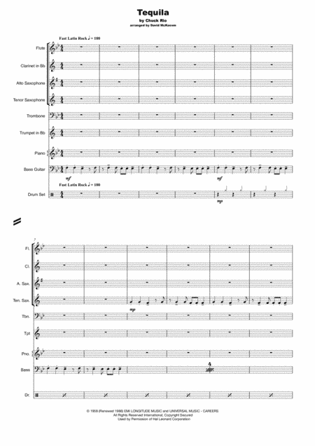 Tequila (arr. David McKeown)
