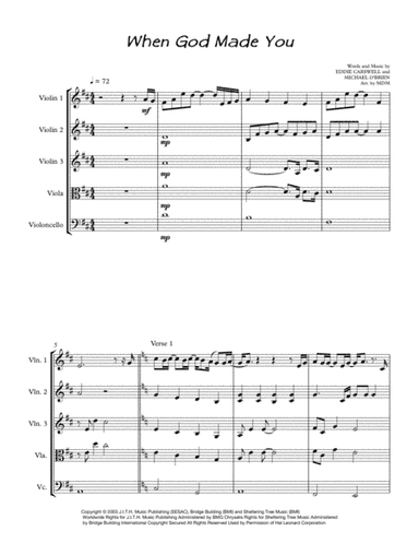 When God Made You (arr. Chaelmont,MDM)