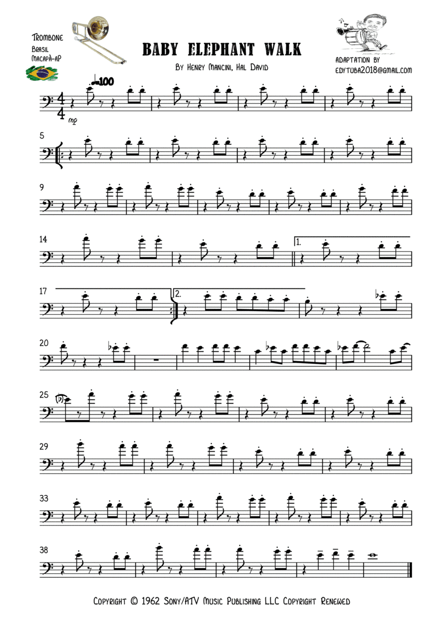 Baby Elephant Walk (arr. EDYCARLOS TAVARES)