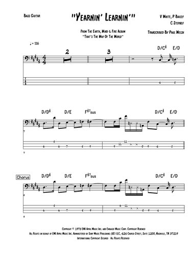 Yearnin' Learnin' (arr. Accubass)