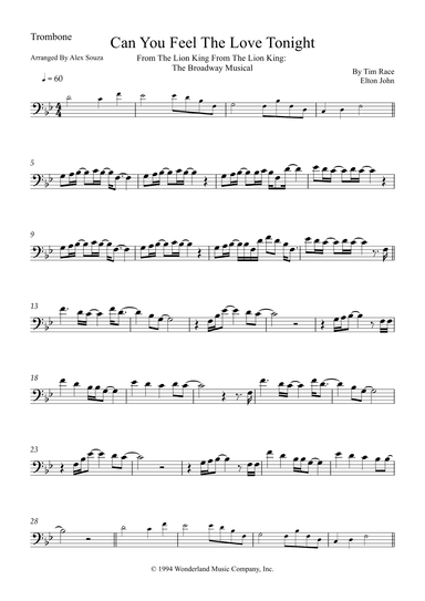 Can You Feel The Love Tonight (arr. Alex Souza)