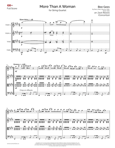 More Than A Woman (arr. Concertize)