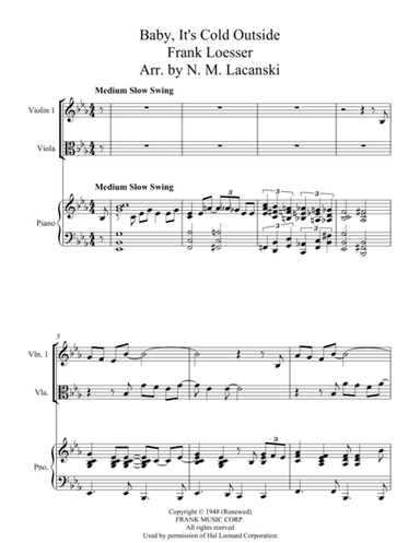 Baby, It's Cold Outside (arr. Nick Lacanski)