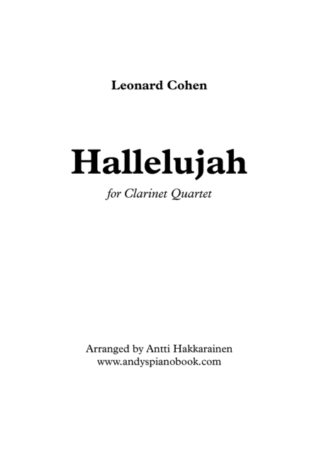 Hallelujah (arr. Antti Hakkarainen)