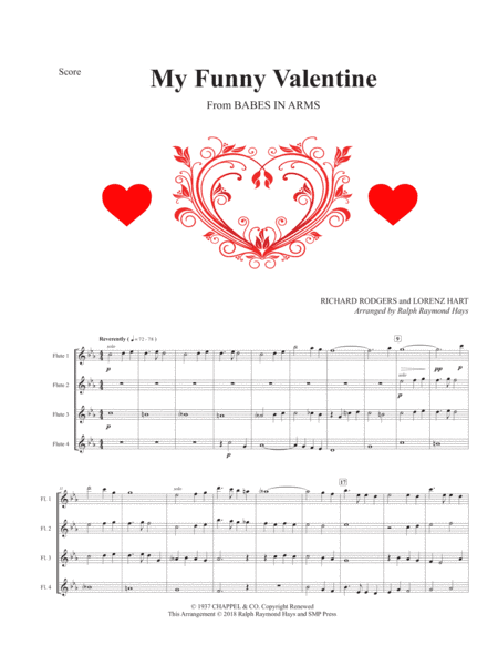 My Funny Valentine (arr. Ralph Raymond Hays)