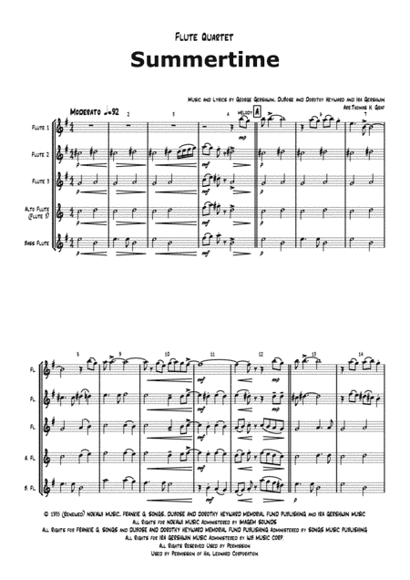 Summertime (arr. Thomas H. Graf)