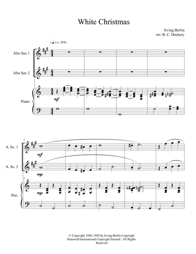 White Christmas (arr. B. C. Dockery)