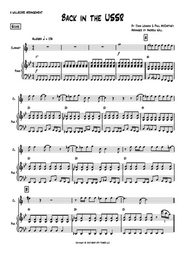 Back In The Ussr (arr. Andrew Will)