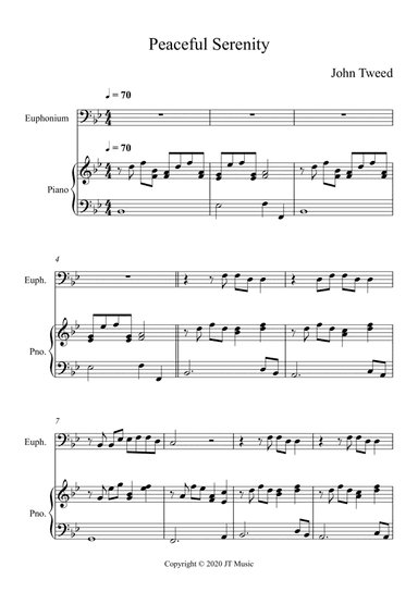 Peaceful Serenity - Euphonium and Piano