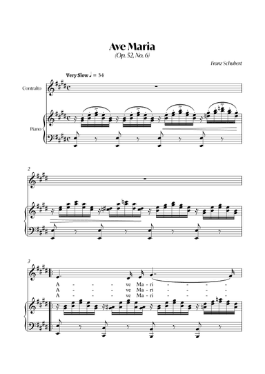 Ave Maria (Franz Schubert) - CONTRALTO_E (arr. André Alberto Santos)