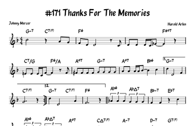 Thanks For The Memories (arr. John Fries)