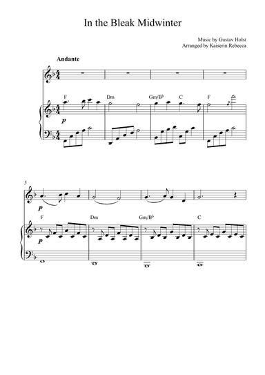 In the Bleak Midwinter (arr. Kaiserin Rebecca)