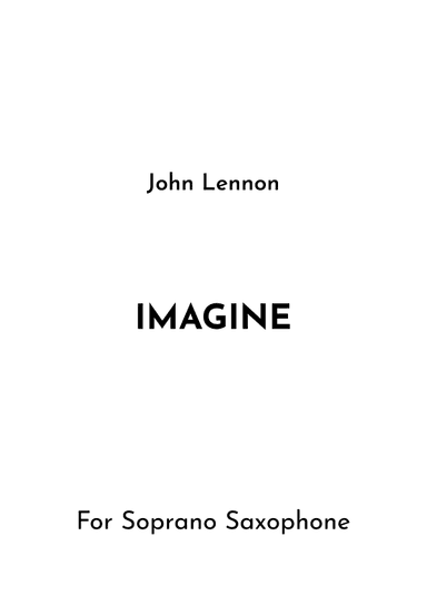 Imagine (arr. Jireh J.)