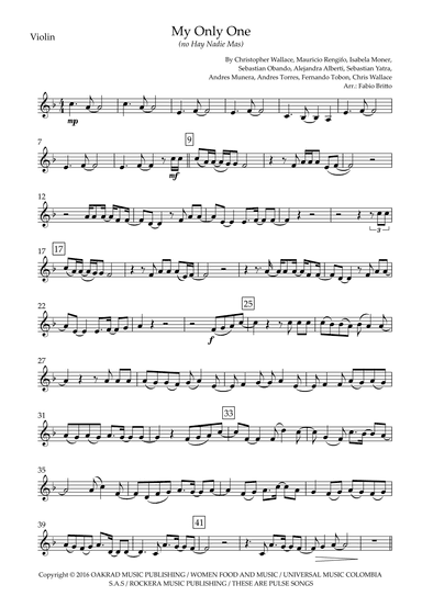 My Only One (no Hay Nadie Mas) (arr. Ottirb Sage)