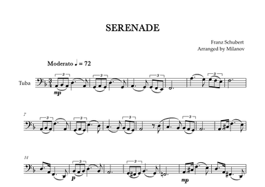 Serenade | Schubert | Tuba | Chords (arr. Milanov)