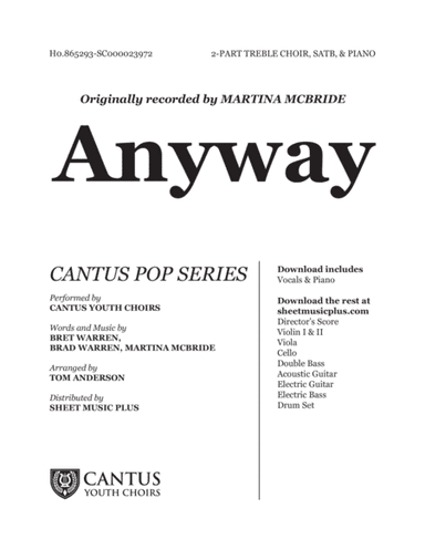 Anyway (arr. Tom Anderson)