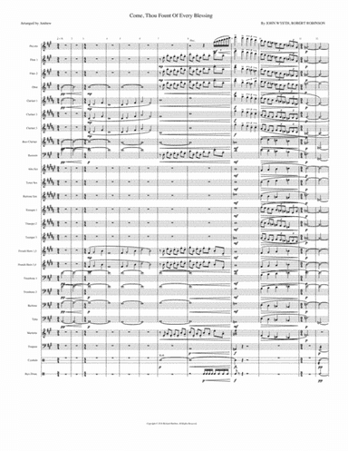 Come, Thou Fount of Every Blessing - For Concert Band (arr. Andrew)