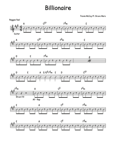 Billionaire (arr. David M Fagnant)
