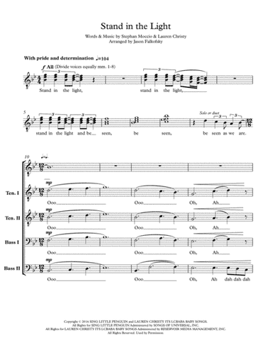 Stand In The Light (arr. Jason Falkofsky)