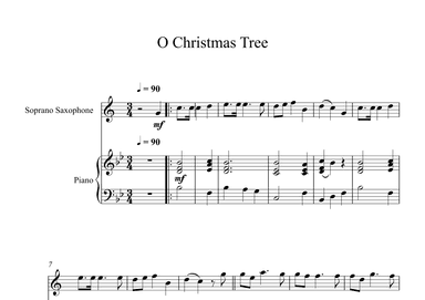 O Christmas Tree (Soprano Sax + Piano) (arr. Digital Book Music)