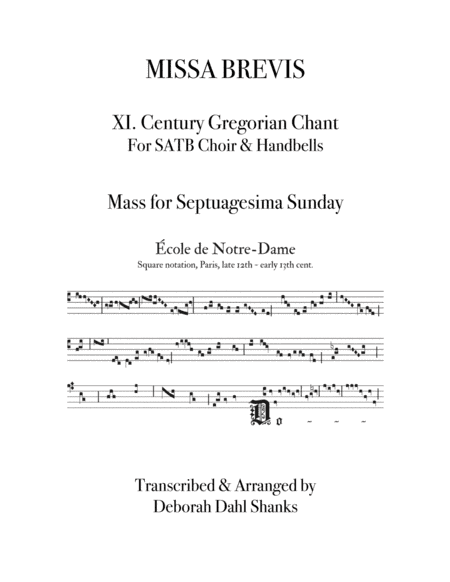 Missa Brevis with Handbells (arr. Deborah Dahl Shanks)
