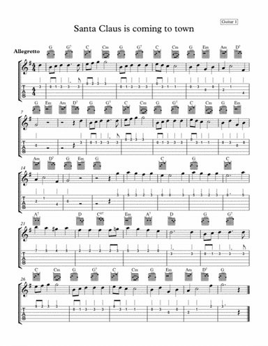 Santa Claus Is Comin' To Town (arr. Frank Kerntiff)