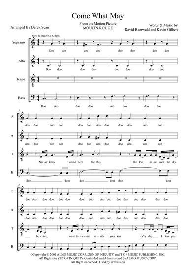 Come What May (arr. Derek Scarr)