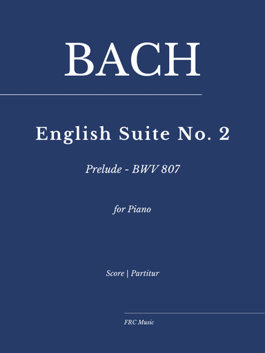 JS Bach: English Suite II - Prelude - BWV 807 - As played by Ivo POGORELICH (arr. Flavio Regis Cunha)
