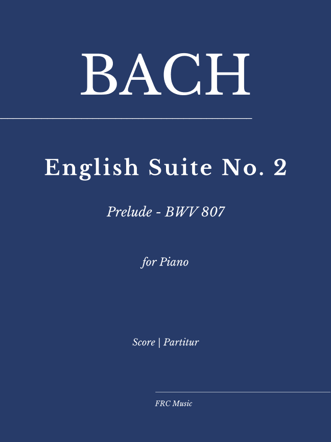 JS Bach: English Suite II - Prelude - BWV 807 - As played by Ivo POGORELICH (arr. Flavio Regis Cunha)