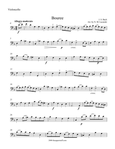 Bouree (arr. Nick Lacanski)