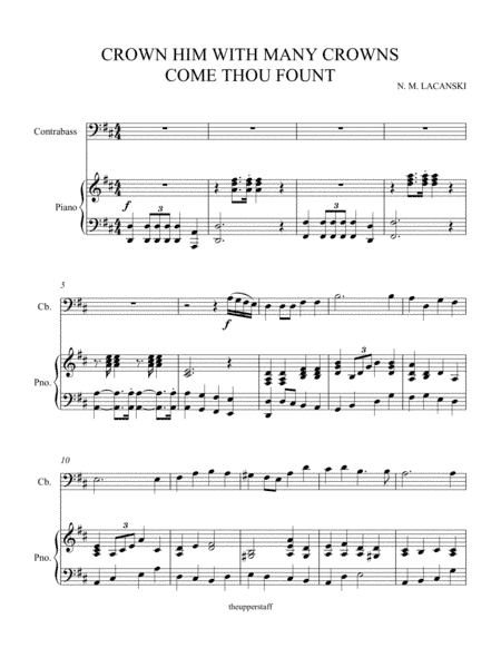 Crown Him With Many Crowns and Come Thou Fount (arr. Nick Lacanski)