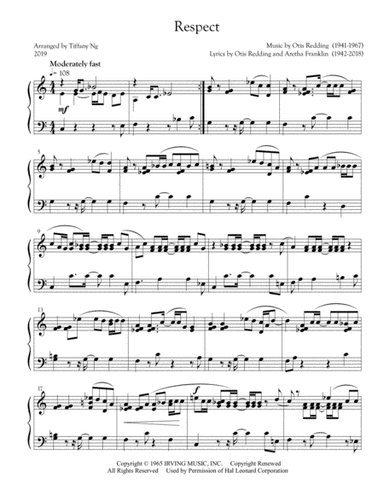 Respect (arr. Tiffany Ng)