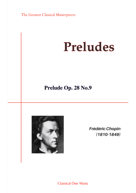 Chopin-Prelude Op. 28 No.9 for piano solo (arr. MPS)