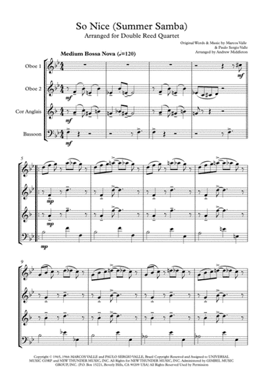 So Nice (summer Samba) (arr. Andrew Middleton)