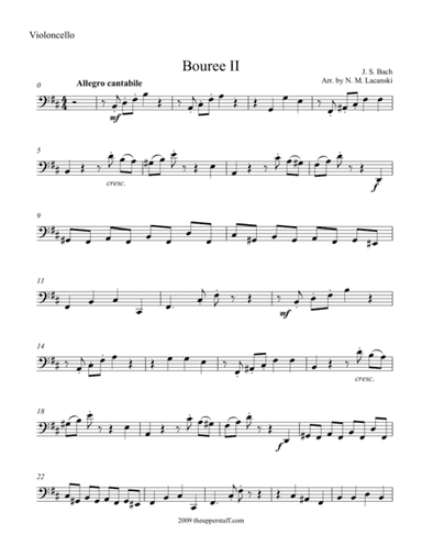 Bouree II (arr. Nick Lacanski)