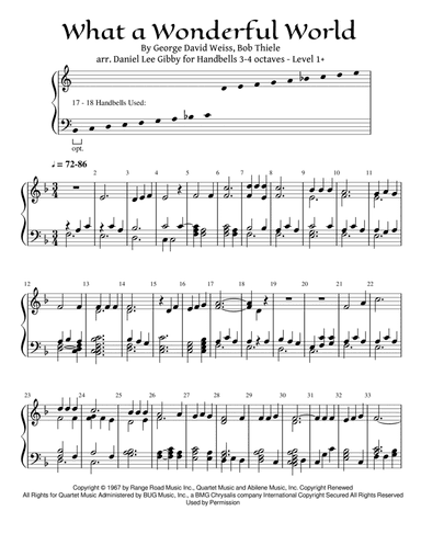 What A Wonderful World (arr. Daniel Lee Gibby)