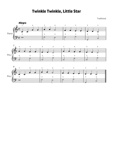 Twinkle Twinkle, Little Star (arr. Bruno Costa)
