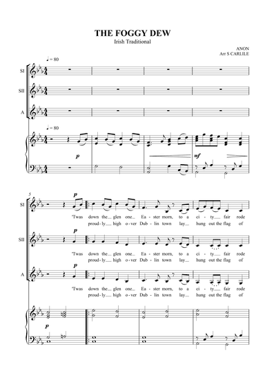 The Foggy Dew (arr. SCMusic)