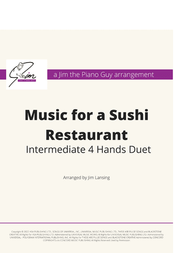 Music For A Sushi Restaurant (arr. Jim Lansing)