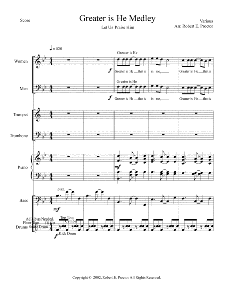 Greater is He Medley (arr. Robert E. Proctor)