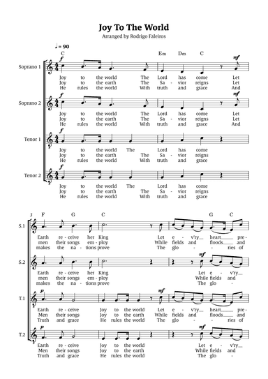 Joy To The World (arr. Rodrigo Faleiros)
