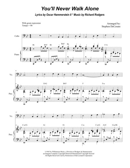You'll Never Walk Alone (arr. Stephen DeCesare)