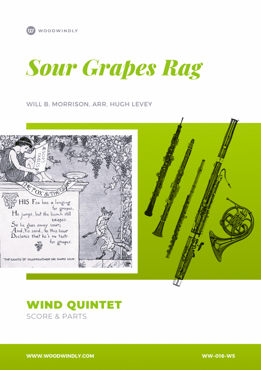 Sour Grapes Rag - Will Morrison - Wind Quintet (arr. Hugh Levey)