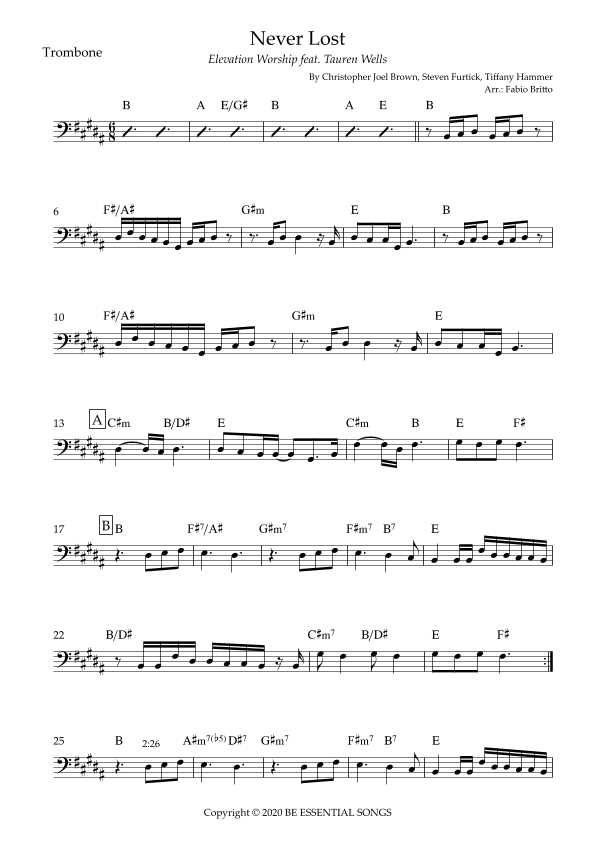 Never Lost (arr. Fabio Britto)