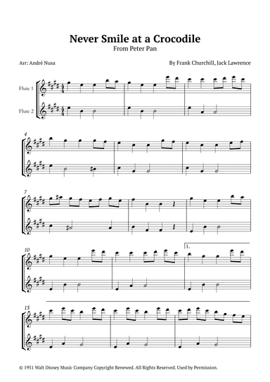 Never Smile At A Crocodile (arr. André Nusa)