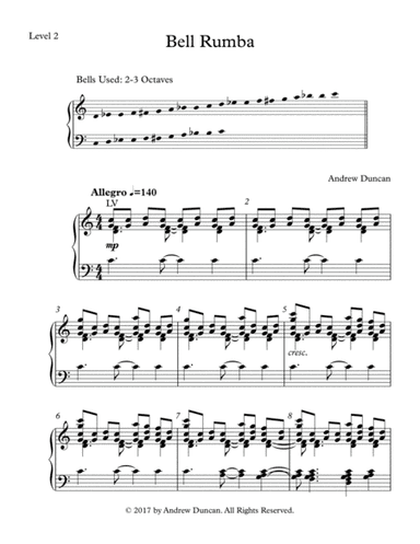 Bell Rumba - 2-3 oct. handbells, Level 2
